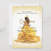 黄エレガントキンセアニェラ 招待状 (正面)