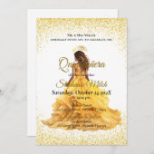 黄エレガントキンセアニェラ 招待状 (正面/裏面)