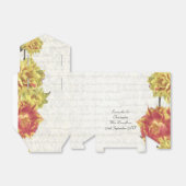 黄エレガントフローラ国のフローラ結婚 フェイバーボックス (折り畳みなし)