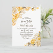 黄エレガントフローラ結婚ズ 招待状 (スタンド正面)