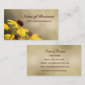 黄エレガントフローラ黒目スーザン 名刺 (正面/裏面)