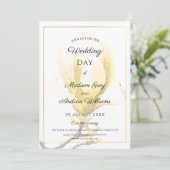 黄エレガントマグノリア結婚ズ 招待状 (スタンド正面)