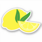 黄エレガントレモン シール (正面)