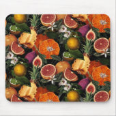 黄エレガント柑橘類の果実 マウスパッド (正面)