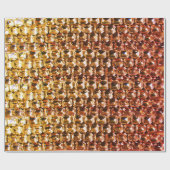 黄エレガント橙色の宝石ダイヤモンド ラッピングペーパー (フラット)