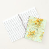 黄エレガント水仙詩 ノートブック (内部)