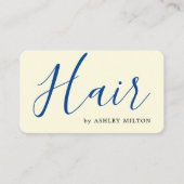 黄エレガント淡い色の色美容師 名刺 (正面)
