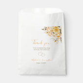 黄エレガント色とアイボリーバラ結婚ズ フェイバーバッグ (正面)