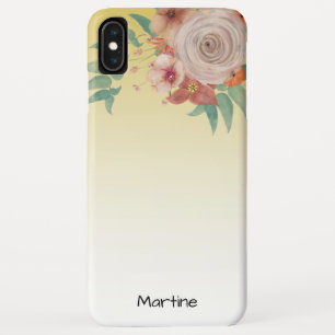 黄エレガント色のバラ iPhone XS MAXケース
