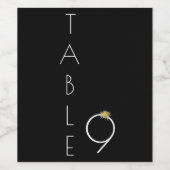 黄エレガント色ひまわり表(9番結婚号) ワインラベル (シングルラベル)