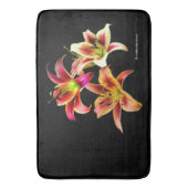 黄エレガント色ピンクデイリーフローラのトリオ バスマット (正面縦)