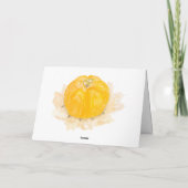 黄エレガント色フローラ感謝祭 シーズンカード (裏面)