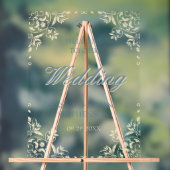 黄エレガント色ヴィンテージフレ結婚ームへようこそ アクリルサイン (ニュートラル)