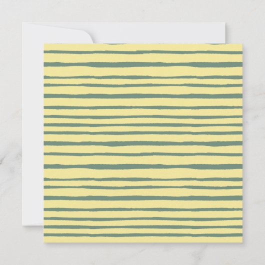 黄エレガント色金ゴールドフローラ花嫁の提案 招待状 (裏面)