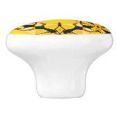 黄エレガント色 セラミックノブ (側面)