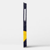 黄エレガント蝶ブラックダマスク名の追加 Case-Mate iPhoneケース (裏面 / 左)