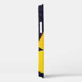 黄エレガント蝶ブラックダマスク名の追加 Case-Mate iPhoneケース (裏面 / 右)