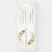 黄エレガント金ゴールド株リース店 横断幕 (縦)