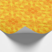 黄オーナメント ラッピングペーパー (角)