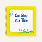 黄カスタマイズ感謝ジャーナル ノートブック (正面)