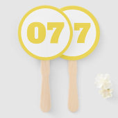 黄カスタム号 ハンドファン (正面&裏面)