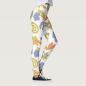 黄カスタム緑ブルーの赤ちゃんシャワー レギンス (右)