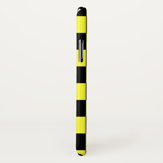 黄カッコいい色と黒のパタ市松模様にーン Case-Mate iPhoneケース (裏面/右)