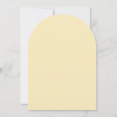 黄カラフルフローラブライダルシャワー招待 招待状 (裏面)