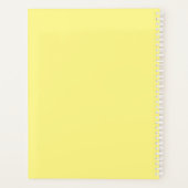 黄カラフル傘 プランナー手帳 (裏面)