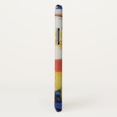 黄カラフル色の黒と赤の抽象芸術 Case-Mate iPhoneケース (裏面/右)