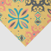 黄カラフル色抽象芸術幾何学模様 薄葉紙 (詳細)
