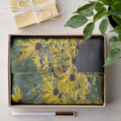 黄カラフル色黒目スーザンフローラ写真 薄葉紙 (ギフト)