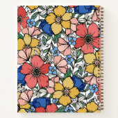 黄カラフル青サンゴ花文事業 ノートブック (裏面)