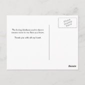 黄ガーリー色ストライプデイジーあり ポストカード (裏面)