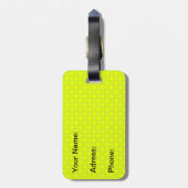 黄クラシカル色とミントグリーンの荷物タグ ラゲッジタグ (裏面縦)