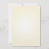 黄クラシック色の秋のカ離れメの結婚 招待状 (裏面)