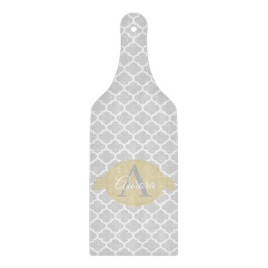 黄クローバーパーソナライズされた切削ボード カッティングボード (正面)