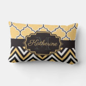 黄クローバー ランバークッション (裏面)