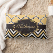 黄クローバー ランバークッション (ブランケット)