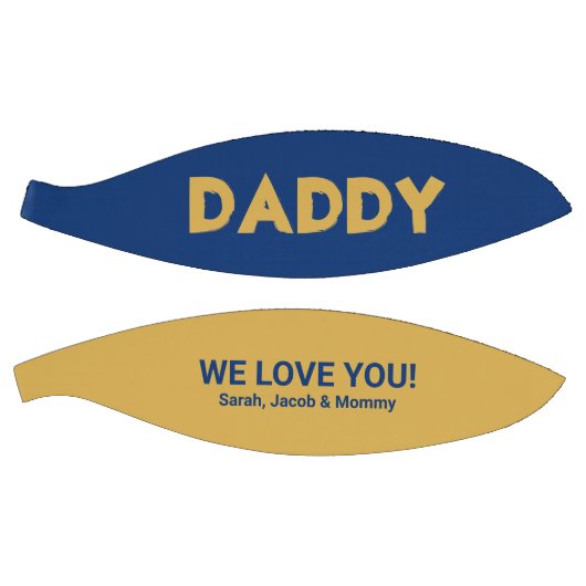 黄クール色金ゴールドブルー名前をカスタムするダディーバスケ バスケットボール (パネル)