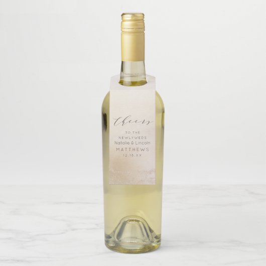 黄グラデーション色金ゴールドすり付きフォイルシック応援結婚ズ ボトルネックタグ (ボトル)