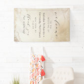 黄グラデーション色金ゴールドすり付きホイル結婚の歓迎 横断幕 (インサイチュ)