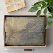 黄グランジ色と青の錆びたメタルパターン 薄葉紙 (ギフト)