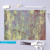 黄グランジ色・マゼンタ錆び付きメタルパターン2 薄葉紙 (クラフト)