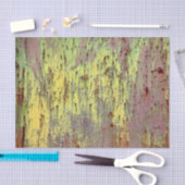 黄グランジ色・マゼンタ錆び付きメタルパターン4 薄葉紙