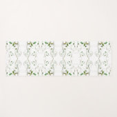 黄グリーンつる植物 ヨガマット (正面(横))