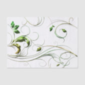 黄グリーンつる植物 薄葉紙 (正面)