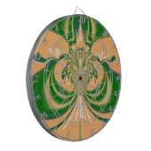 黄グリーンデザイン。 ダーツボード (正面左)