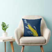 黄コイ日本の水彩魚芸術 クッション (椅子)