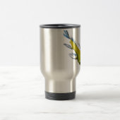 黄コイ日本の鯉の水彩画魚 トラベルマグ (中央)